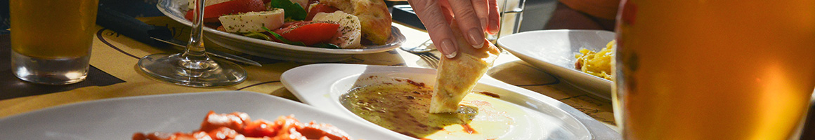 Eating Greek Mediterranean at Mezes Greek Taverna restaurant in Pembroke Pines, FL.